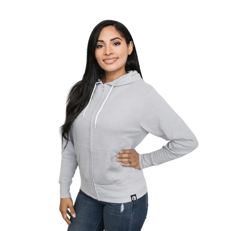 Quikflip Zip Hoodie Hellgrau