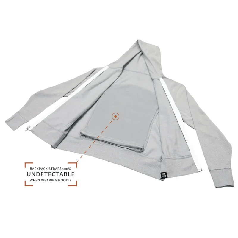 Quikflip Zip Hoodie Hellgrau