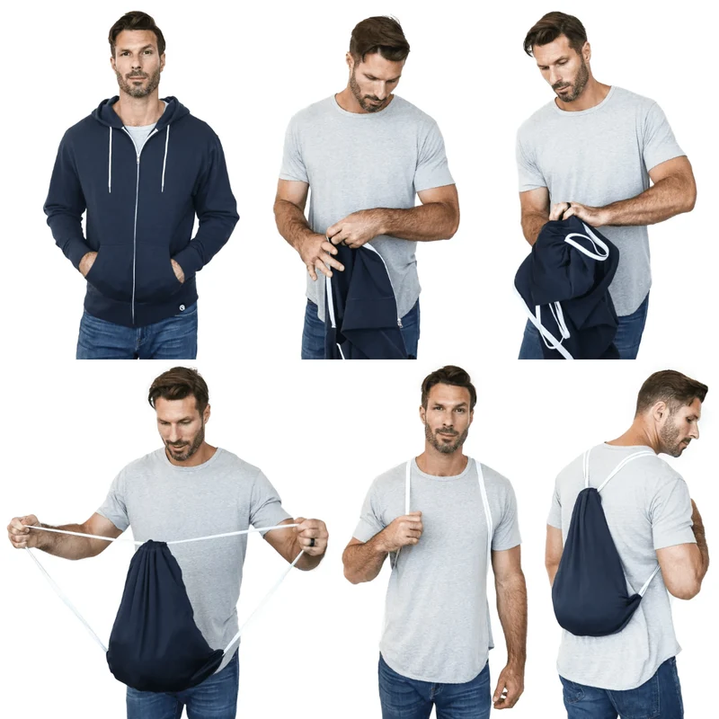 Quikflip Zip Hoodie Navy