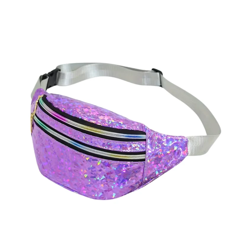 Bauchtasche Glitter Holo Lila