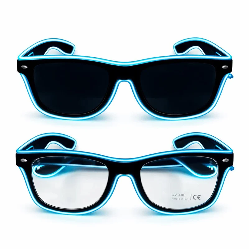 LED-Neonbrille Blau