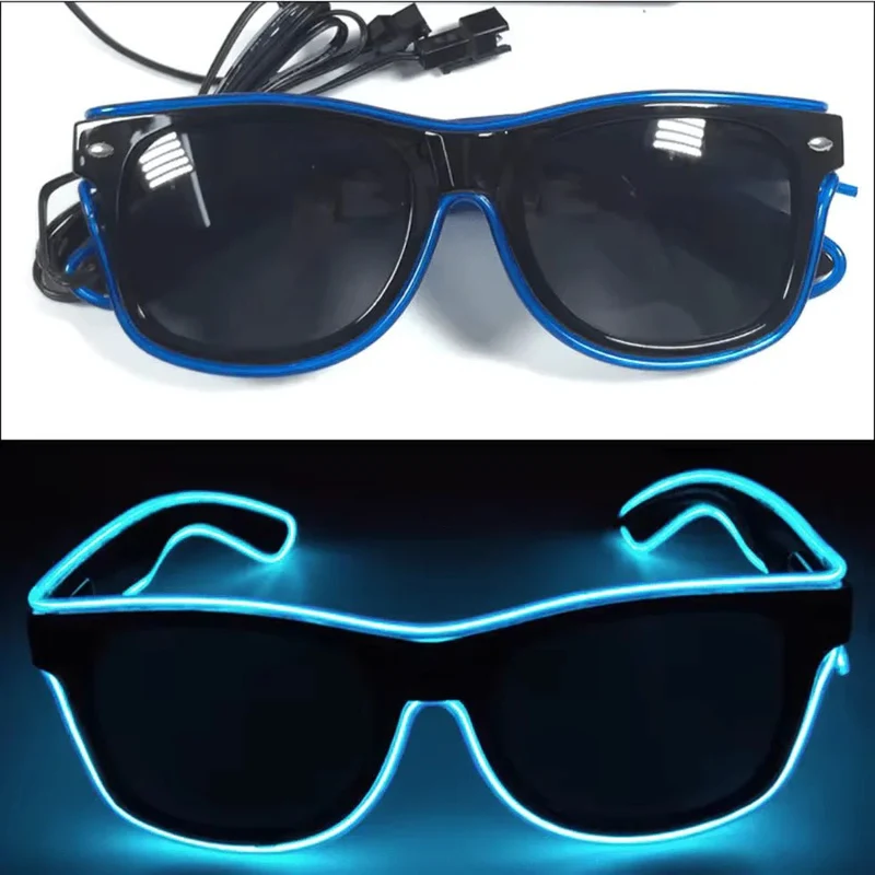 LED-Neonbrille Blau