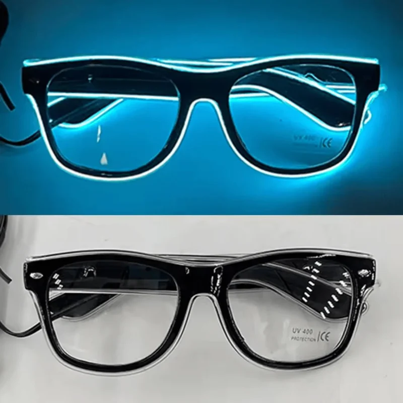 LED-Neonbrille Blau