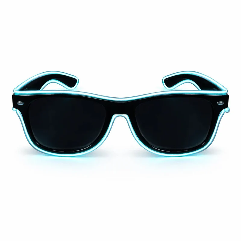 LED-Neonbrille Hellblau