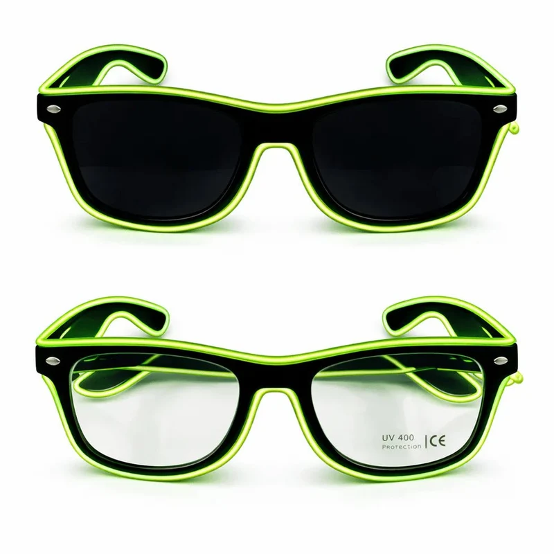 LED-Neonbrille Hellgrün
