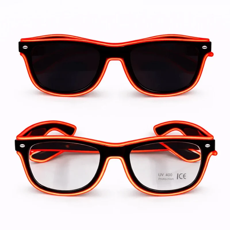 LED-Neonbrille Rot
