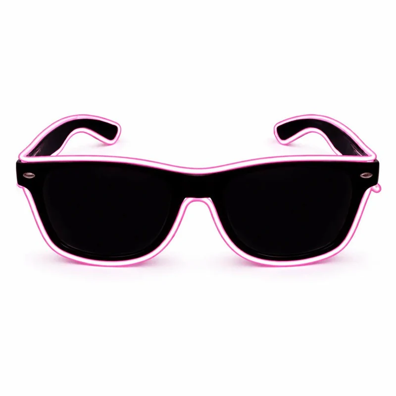 LED-Neonbrille Lila