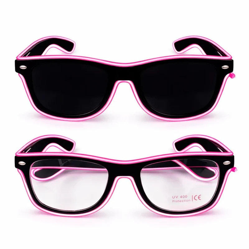 LED-Neonbrille Lila