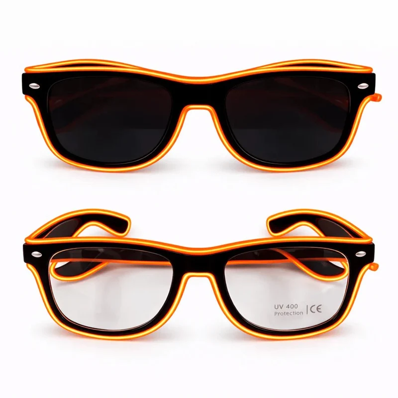 LED-Neonbrille Orange