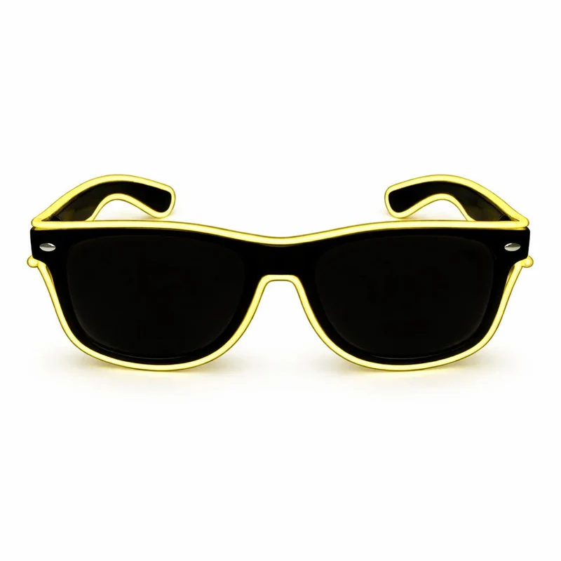 LED-Neonbrille Gelb