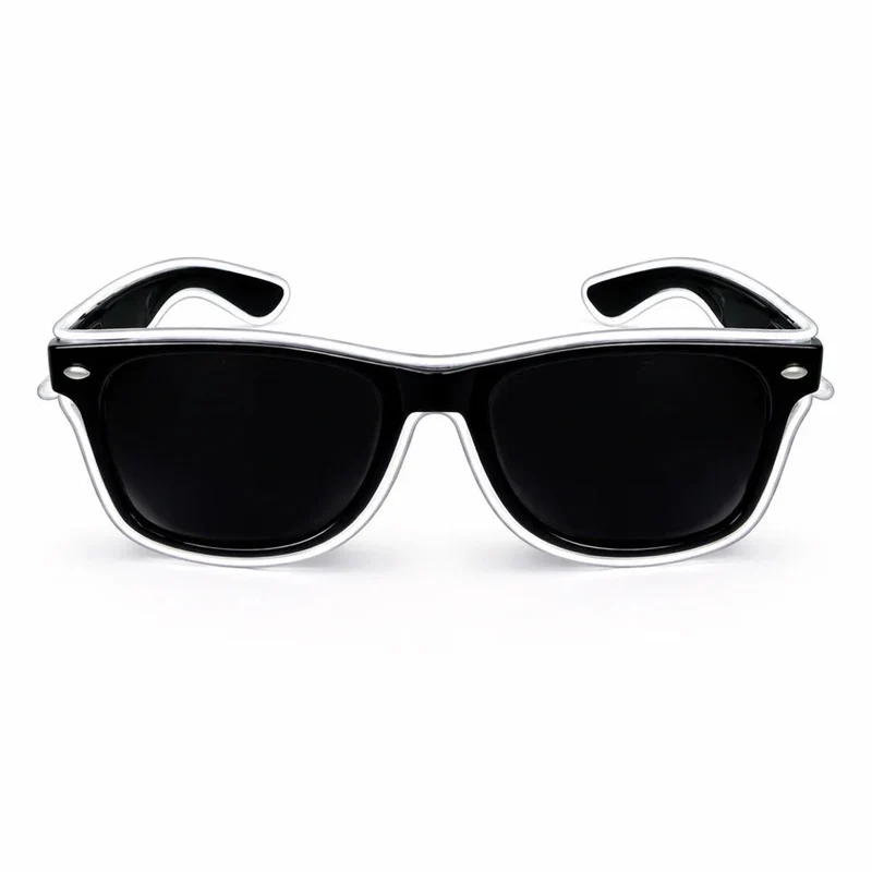 LED-Neonbrille Weiß