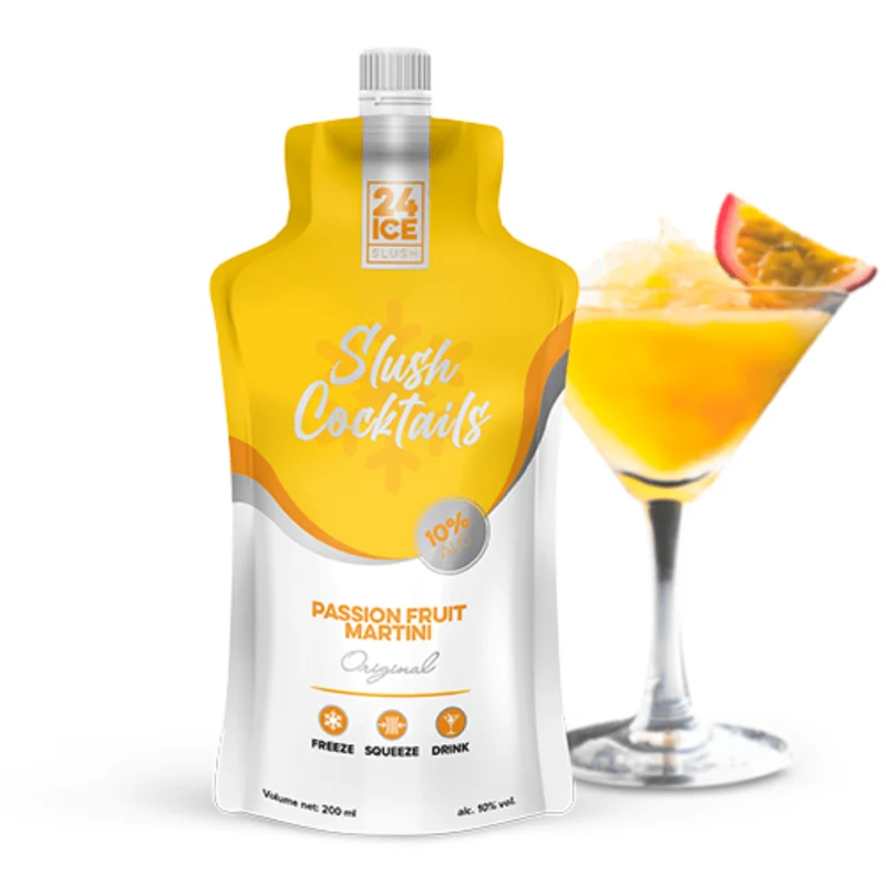 Slush Cocktail Passion Fruit Martini
