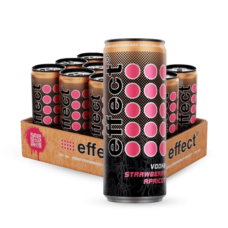 effect® Vodka Strawberry Apricot Dose 0,33L