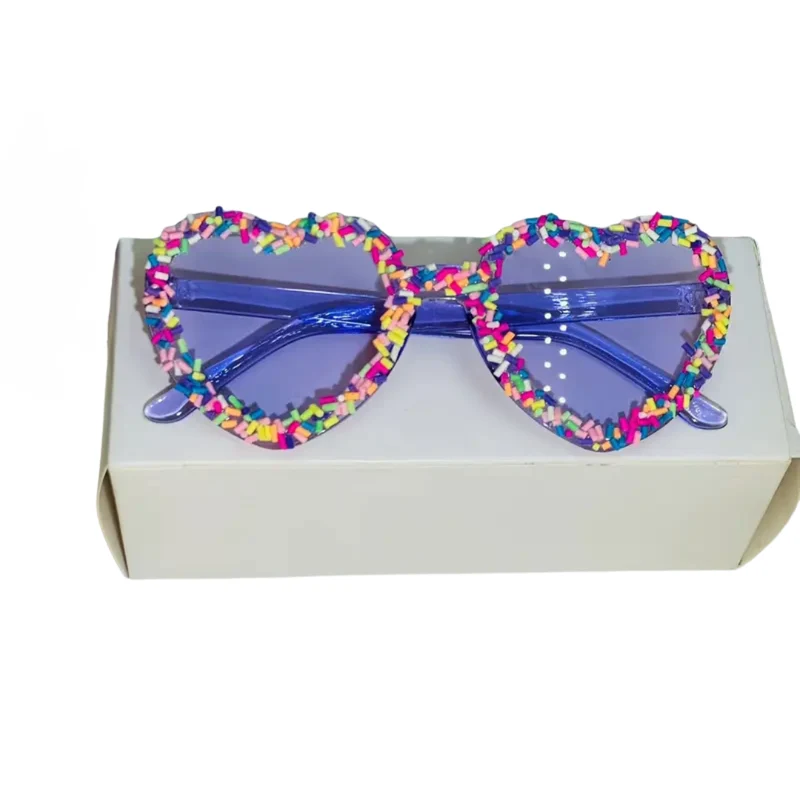 Sonnenbrille Herz Streusel