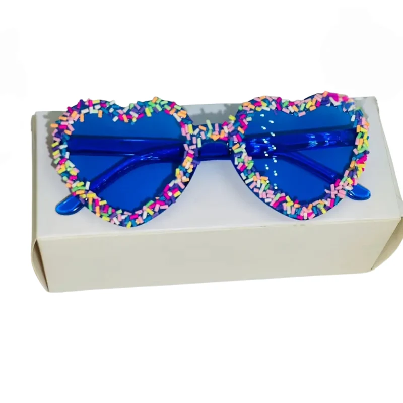 Sonnenbrille Herz Streusel