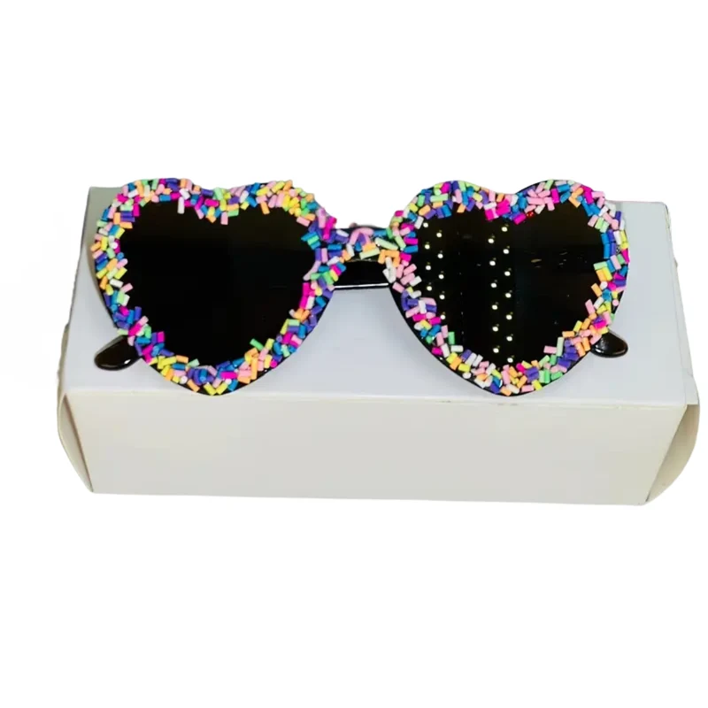 Sonnenbrille Herz Streusel