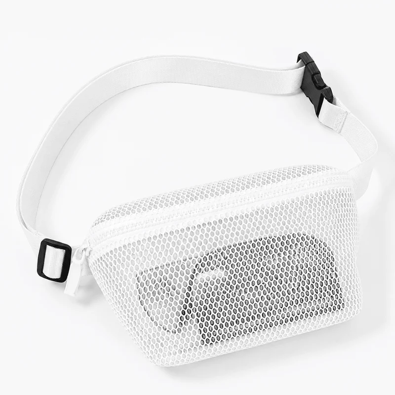 Bauchtasche Netz Transparent Look Weiß