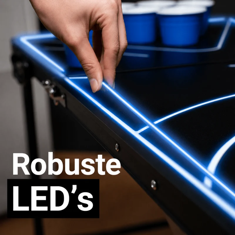 Beer Pong Tisch LED NEON