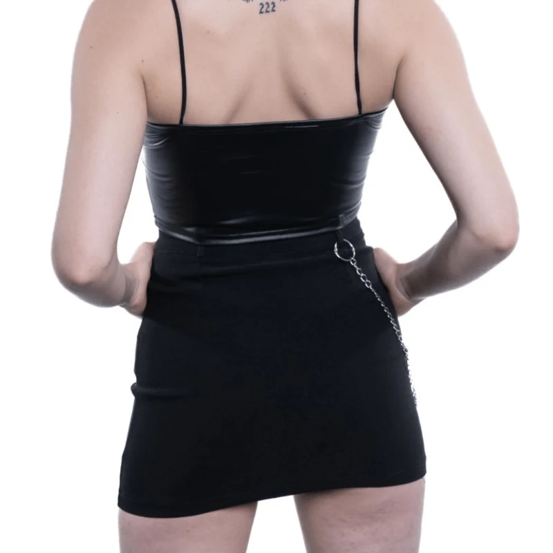 Faux leather top | 013