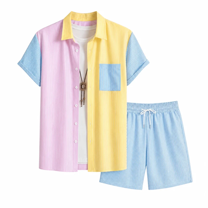 Festival Outfit 2-teilig Colorblock