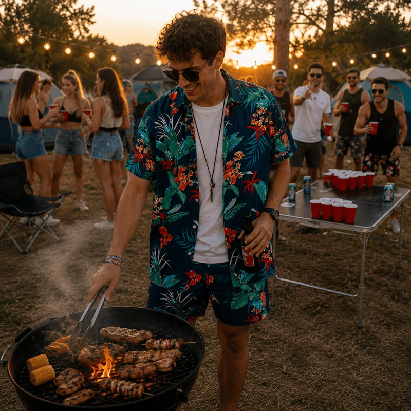 Festival Outfit 2-teilig Jungle Night