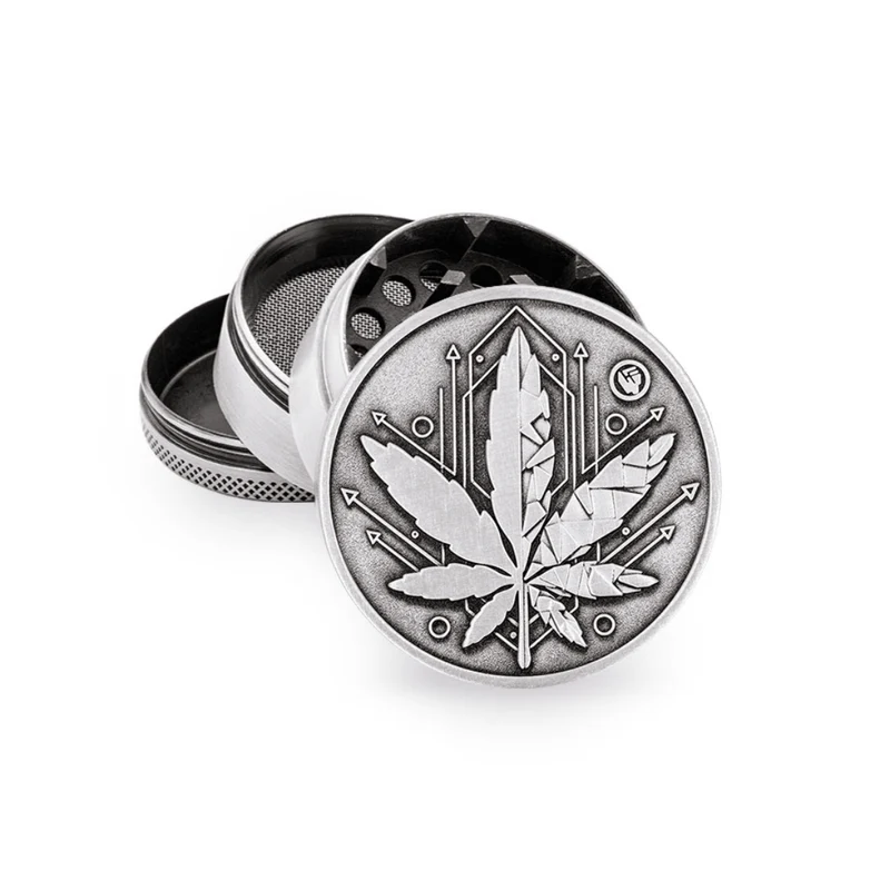 Grinder Silver Geometrical Leaf