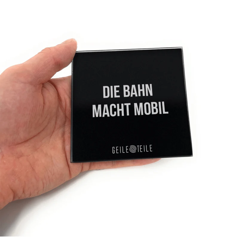 Die Bahn - Echtglas Ziehunterlage