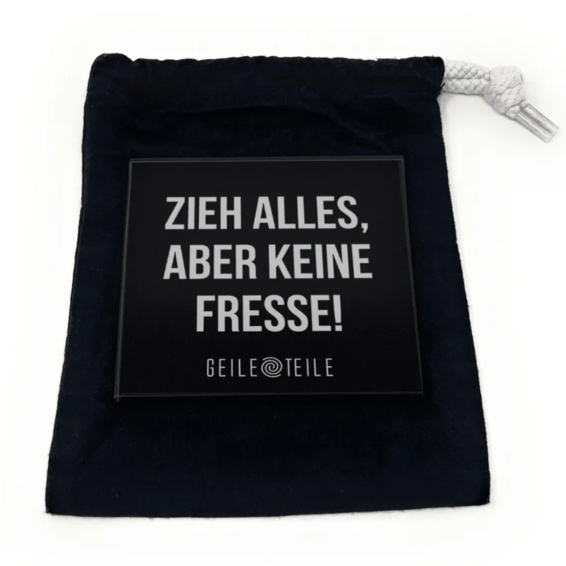 Zieh alles - Echtglas Ziehunterlage