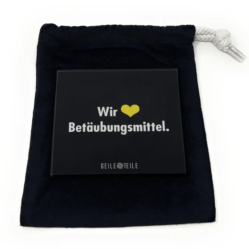 Betäubungsmittel - Echtglas Ziehunterlage
