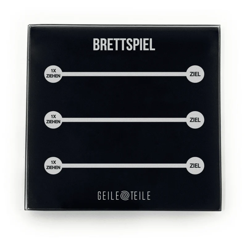 Brettspiel - Echtglas Ziehunterlage