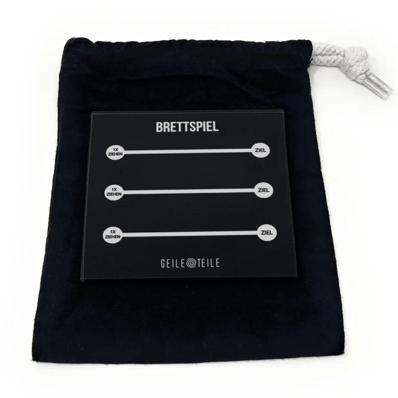 Brettspiel - Echtglas Ziehunterlage
