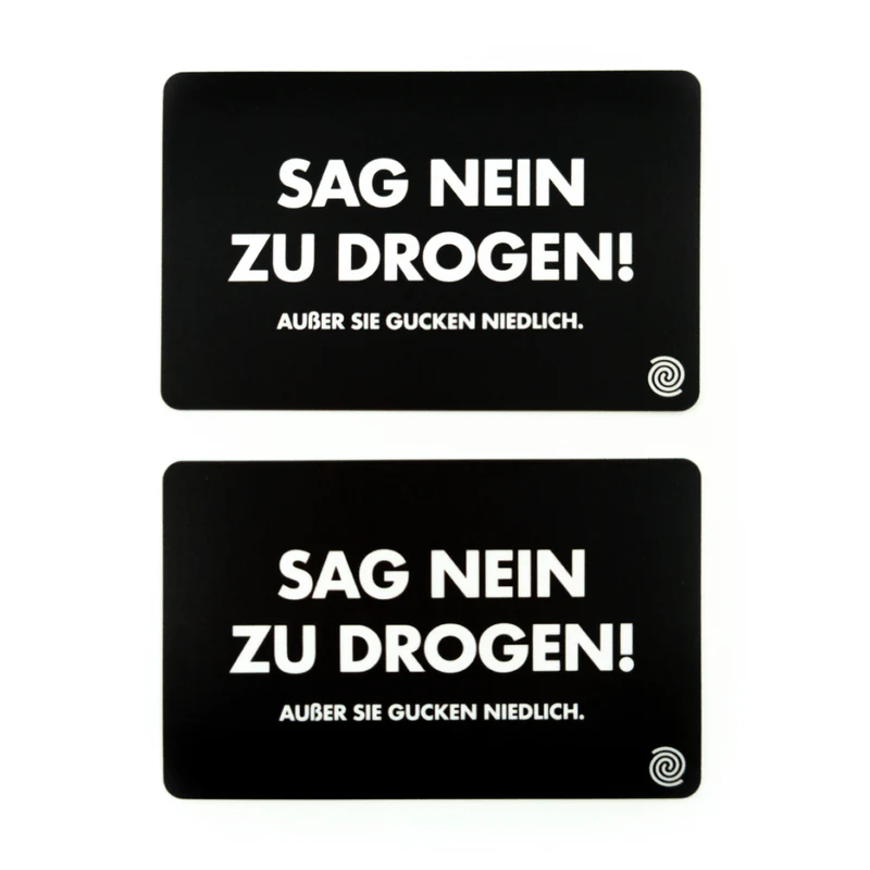 Sag nein - Hackkarte 2er Set
