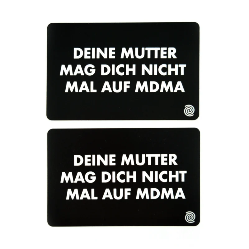 Deine Mutter - Hackkarte 2er Set