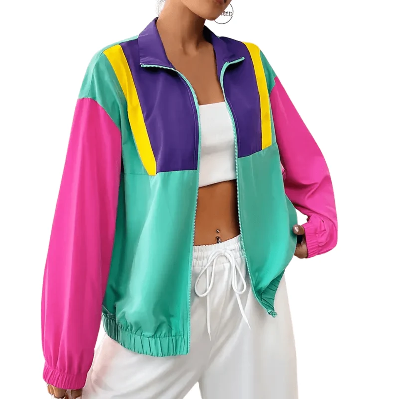 Jacke Retro Colorblock