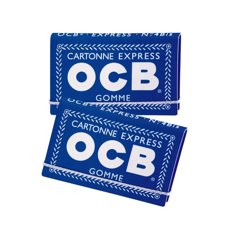 OCB Blau No. 4 Cartonne Express Gomme 2er Pack