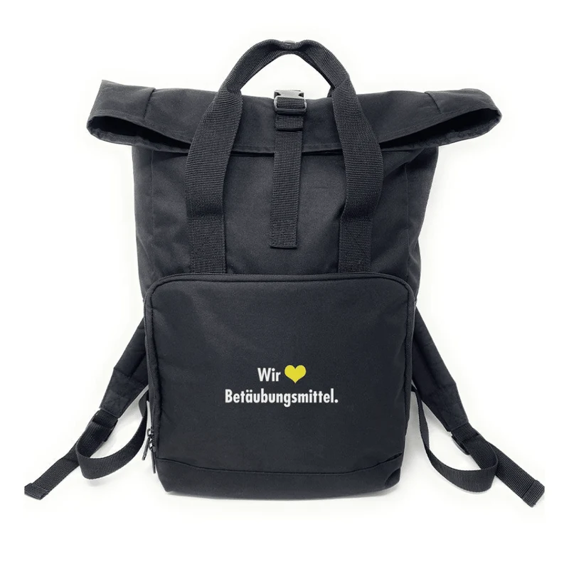 Rucksack Wir lieben Betäubungsmittel