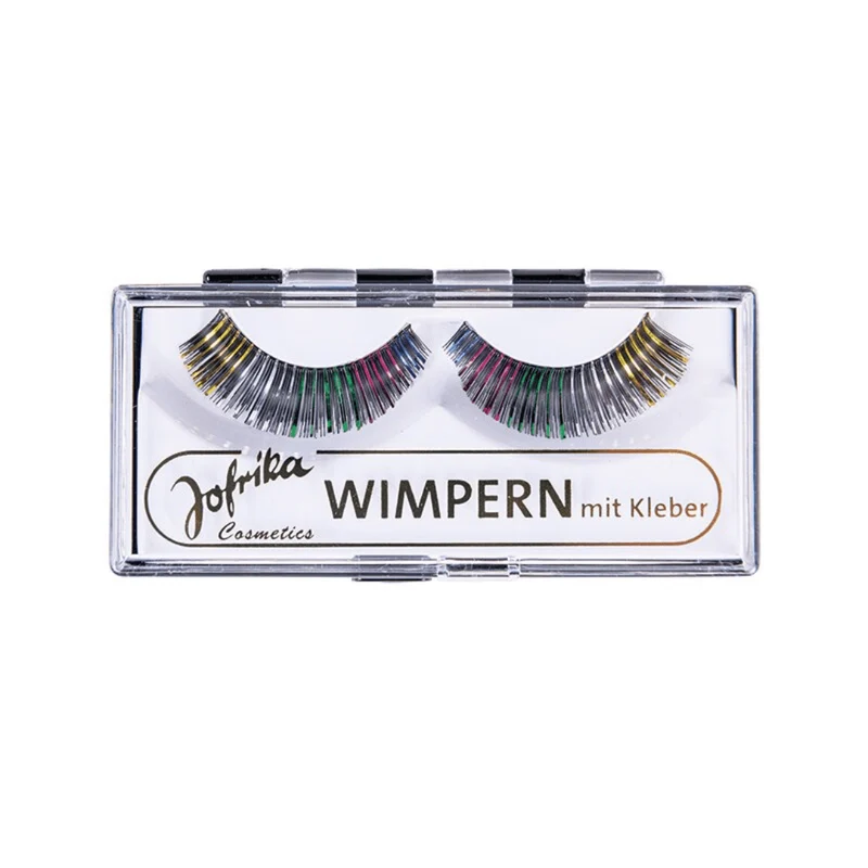 Glitter Wimpern Regenbogen