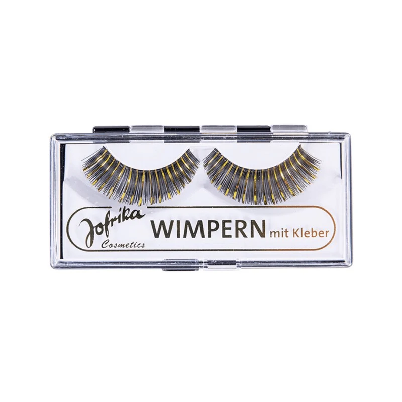 Glitter Wimpern Gold