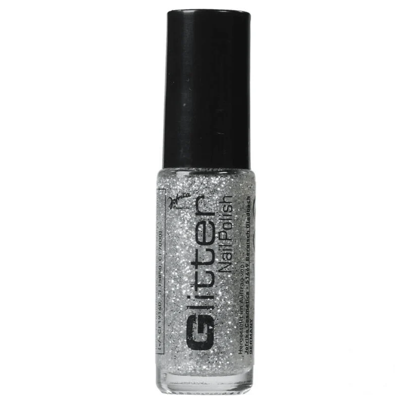 Glitter Nail Polish Silber