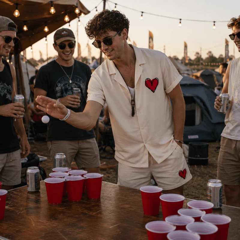 Festival Outfit 2-teilig Heart Vibes