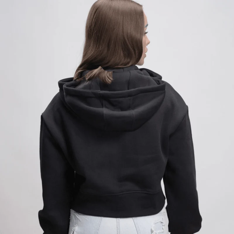 Wir lieben - Oversized Crop Hoodie Jacke