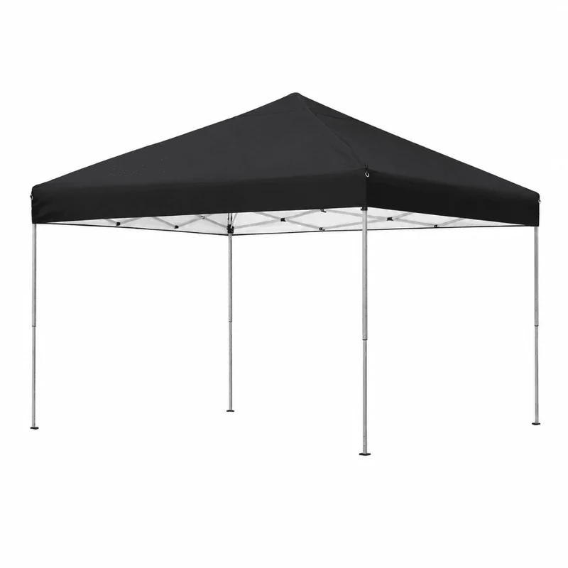 Faltpavillon 3x3 m Schwarz Pop Up