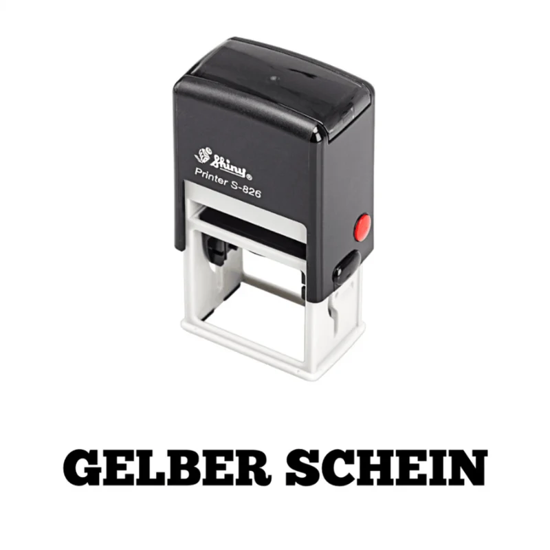 Stempel - Gelber Schein
