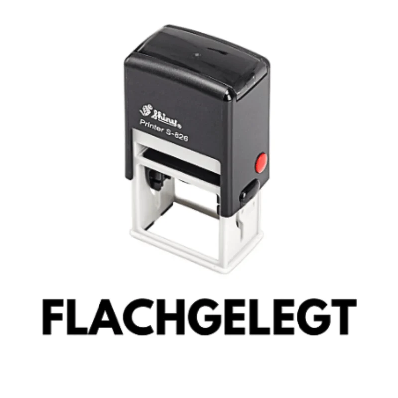 Stempel - FLACHGELEGT