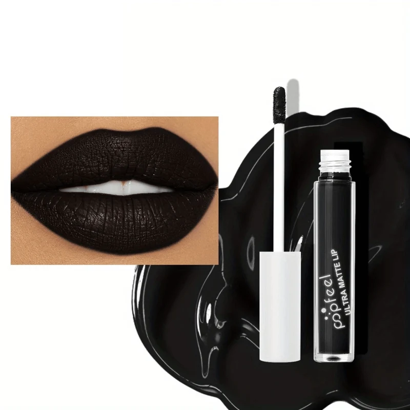 Lippenstift ultra matt schwarz