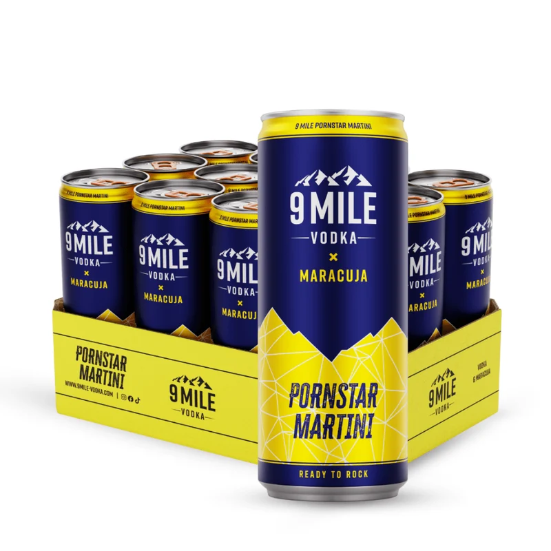 9 MILE Vodka Pornstar Martini Dose 0,33L
