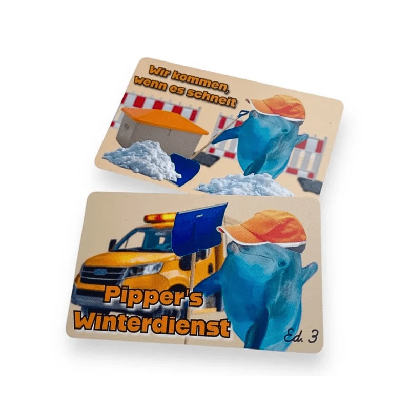 Winterdiesnt Hackkarte Pipper der Flipper