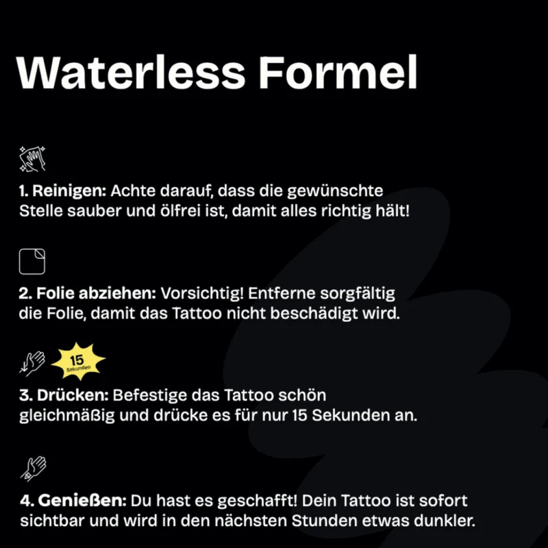 Be Strong Tattoo Waterless