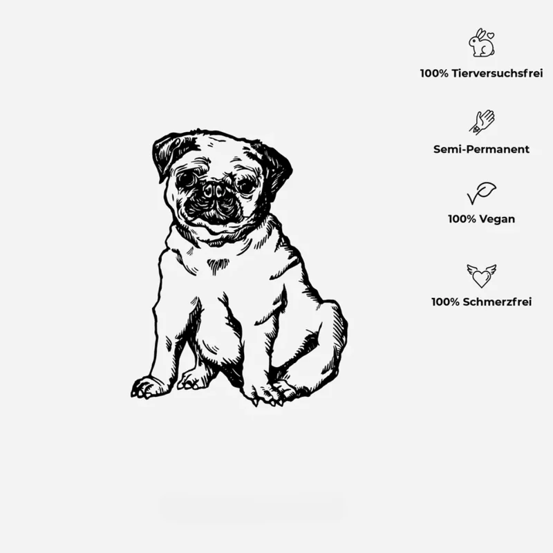 Mops Tattoo Waterless