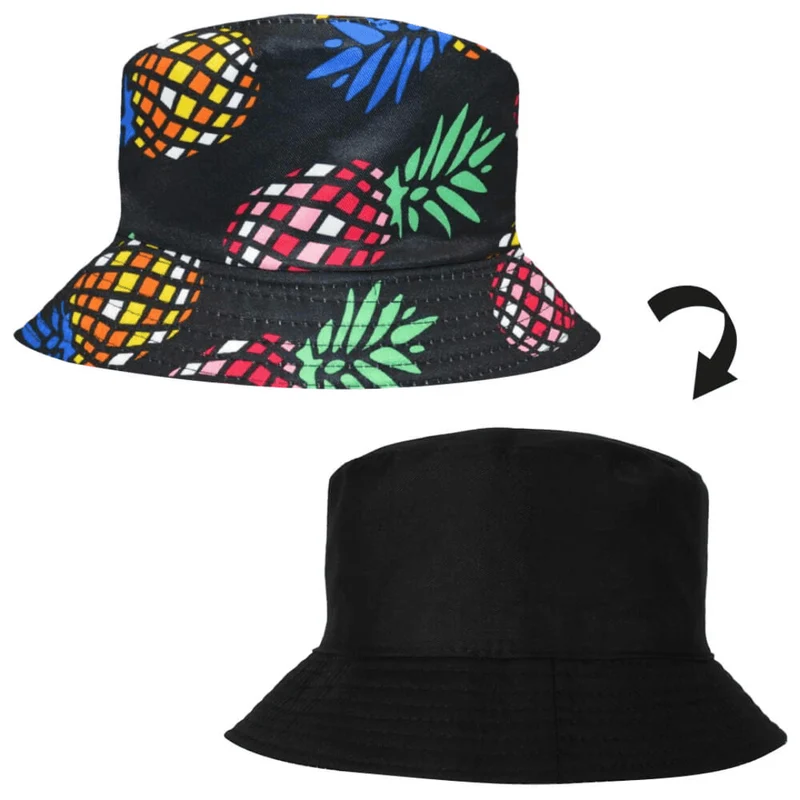 Fischerhut Ananas wendbar